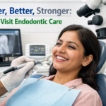 Find dentist performing one-visit root canal treatment using advanced dental equipment.