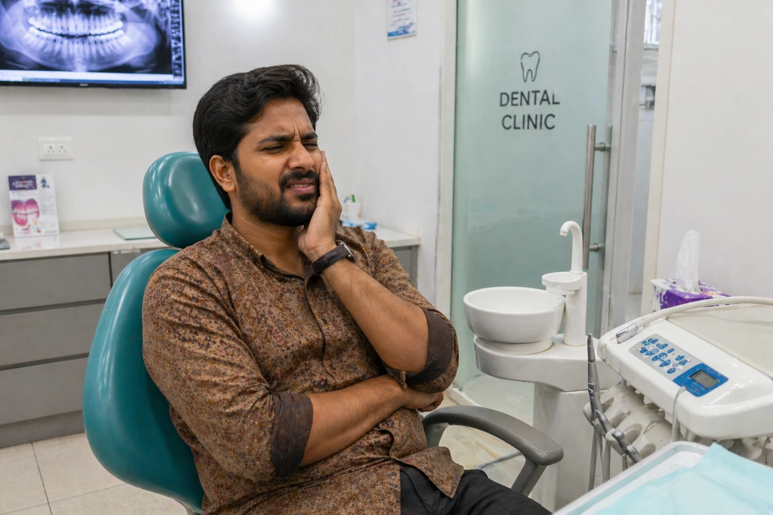 Patient getting pain-free root canal treatment in Pune – Kotadias Dental Care
