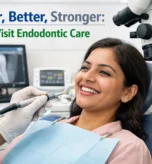 Find dentist performing one-visit root canal treatment using advanced dental equipment.