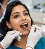 Root canal specialist examining patient's teeth at a modern dental clinic in Pune