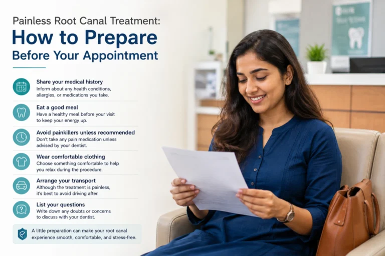 Dr. Pratik Kotadia performing a painless root canal treatment at Kotadias Dental Care.